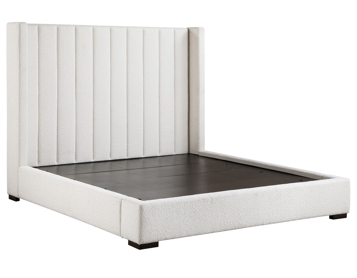 Pearson King Bed, Cream Velvet