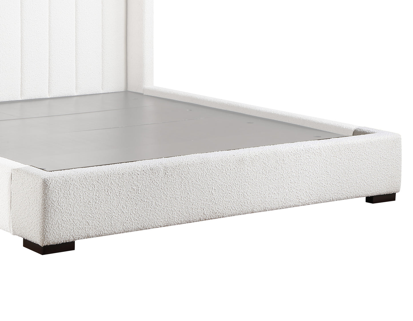 Pearson King Bed, Cream Velvet
