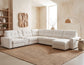 Snyder White 7-Piece Slider Sectional