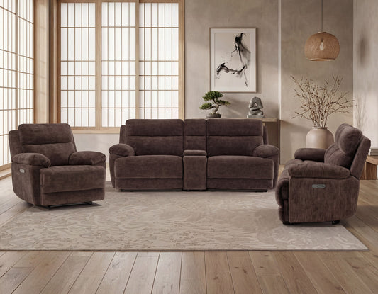 Gatlin Dual-Power Reclining, Brown Fabric

114″ Sofa
95″ Console Sofa
Recliner