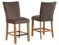 Artemis 24″ Counter Chair, Brown Velvet