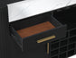 Colvin Reeded Bar, Black Finish