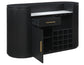 Colvin Reeded Bar, Black Finish