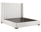 Pearson Queen Bed, Cream Velvet