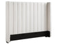 Pearson Queen Bed, Cream Velvet