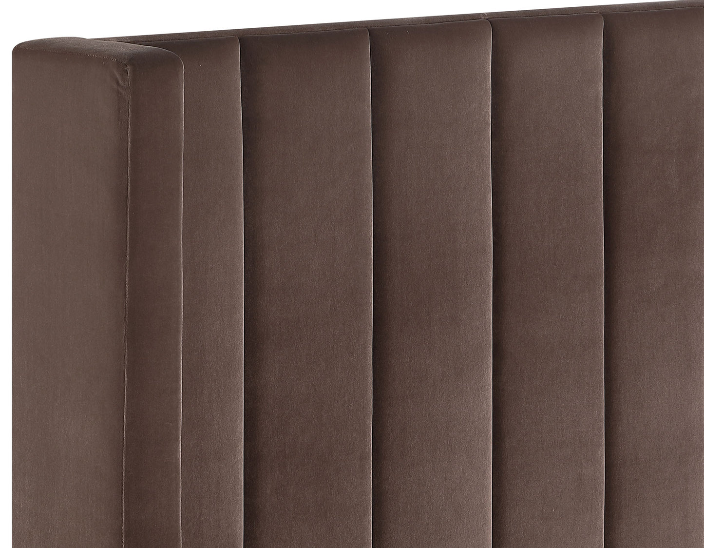 Pearson Queen Bed, Chocolate Velvet