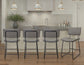 Tribeca 24″ Commercial Grade Counter Stool, Gray