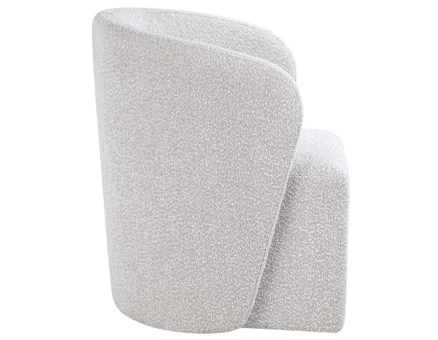 Annie Barrel Chair w/Casters, Eggshell