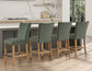 Artemis 24″ Counter Stool, Green Velvet