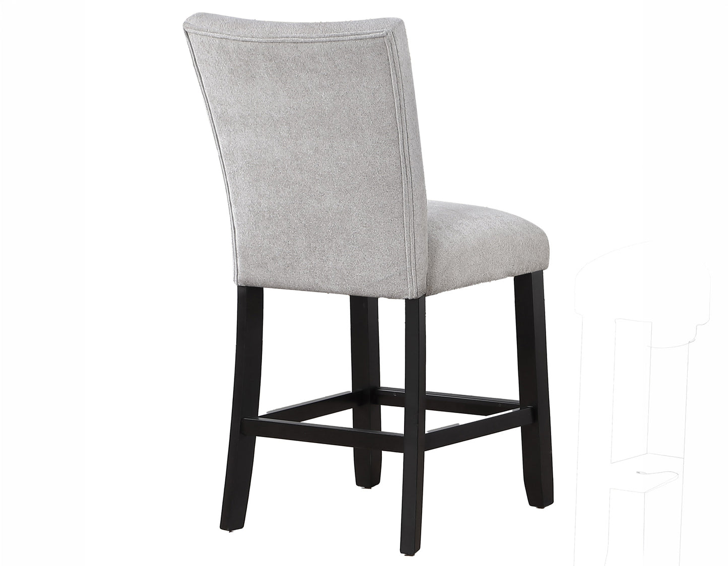 Artemis 24″ Counter Stool, Gray Chenille