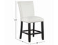 Artemis 24″ Counter Stool, White Vegan Leather