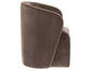 Annie Chocolate Velvet Barrel Chair w/Casters
