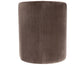 Annie Chocolate Velvet Barrel Chair w/Casters