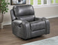 Keily Recliner, Manual Swivel, Glider, Grey - Discount Furniture Connection