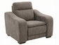 Conroe Dual-Power Recliner, Gray