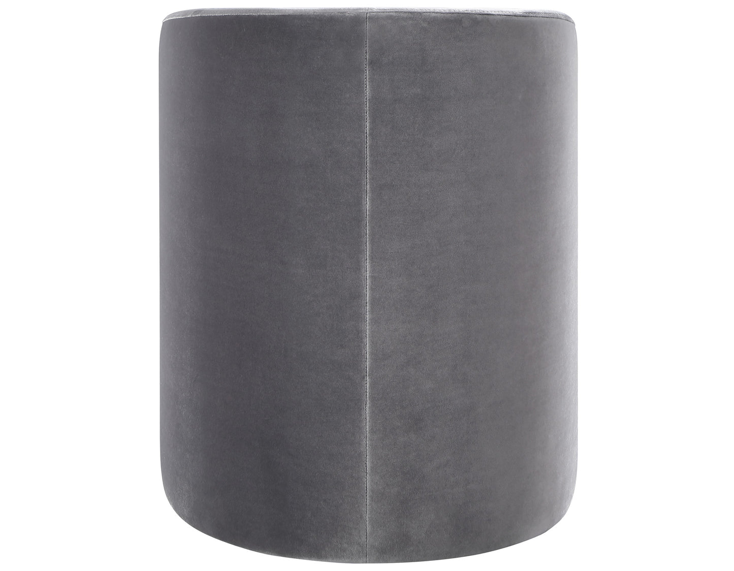 Annie Gray Velvet Barrel Chair w/Casters