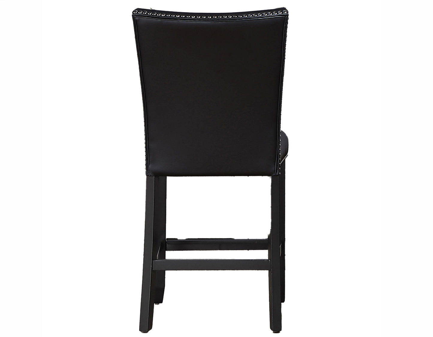 Artemis 24″ Counter Stool, Black Vegan Leather