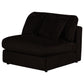 Blaine Upholstered Armless Chair Chocolate