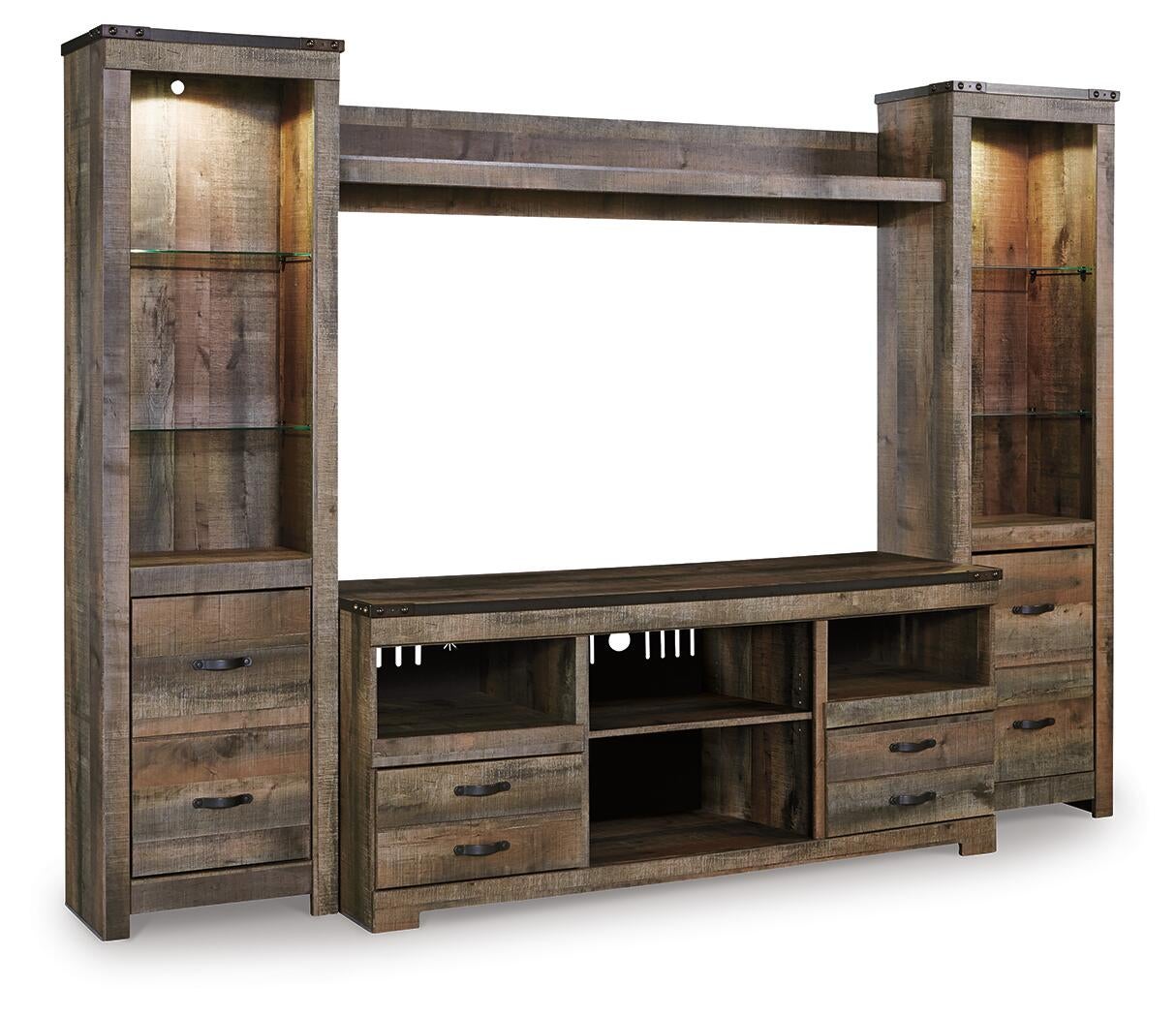 Trinell 4-Piece Entertainment Center - Discount Furniture Connection