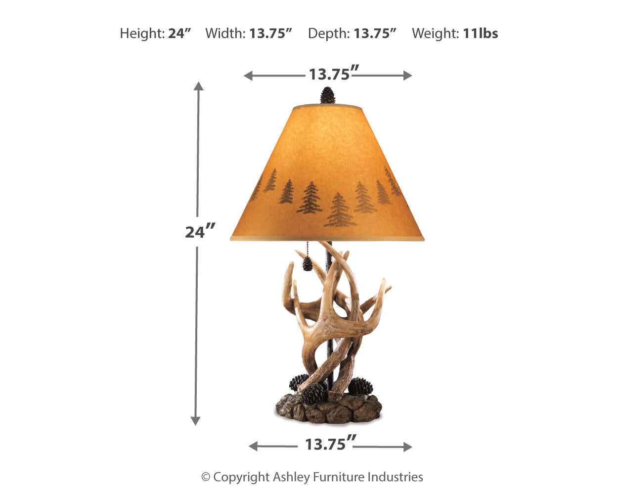 Derek Poly Table Lamp (2/CN) - Discount Furniture Connection