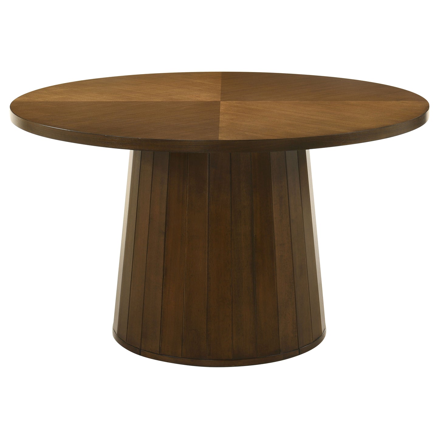 Galindo 5-piece 52-inch Round Dining Set Nutmeg and Walnut