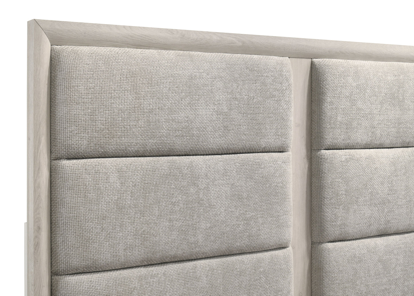 Farre Queen Upholstered Storage Platform Bed Washed Grey