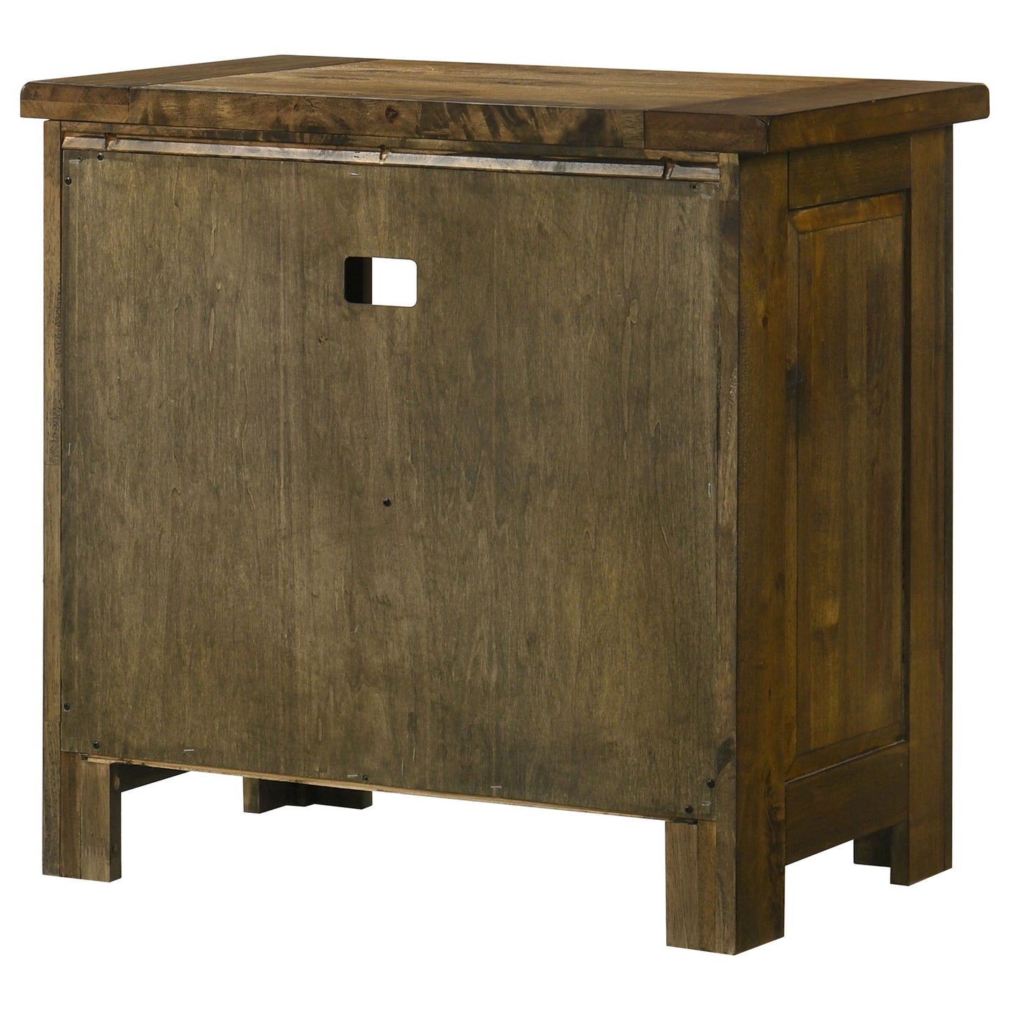Doherty 1-drawer Nightstand Bedside Table Rustic Brown