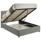 Reeves Upholstered Full Lift-Top Storage Platform Bed Grey