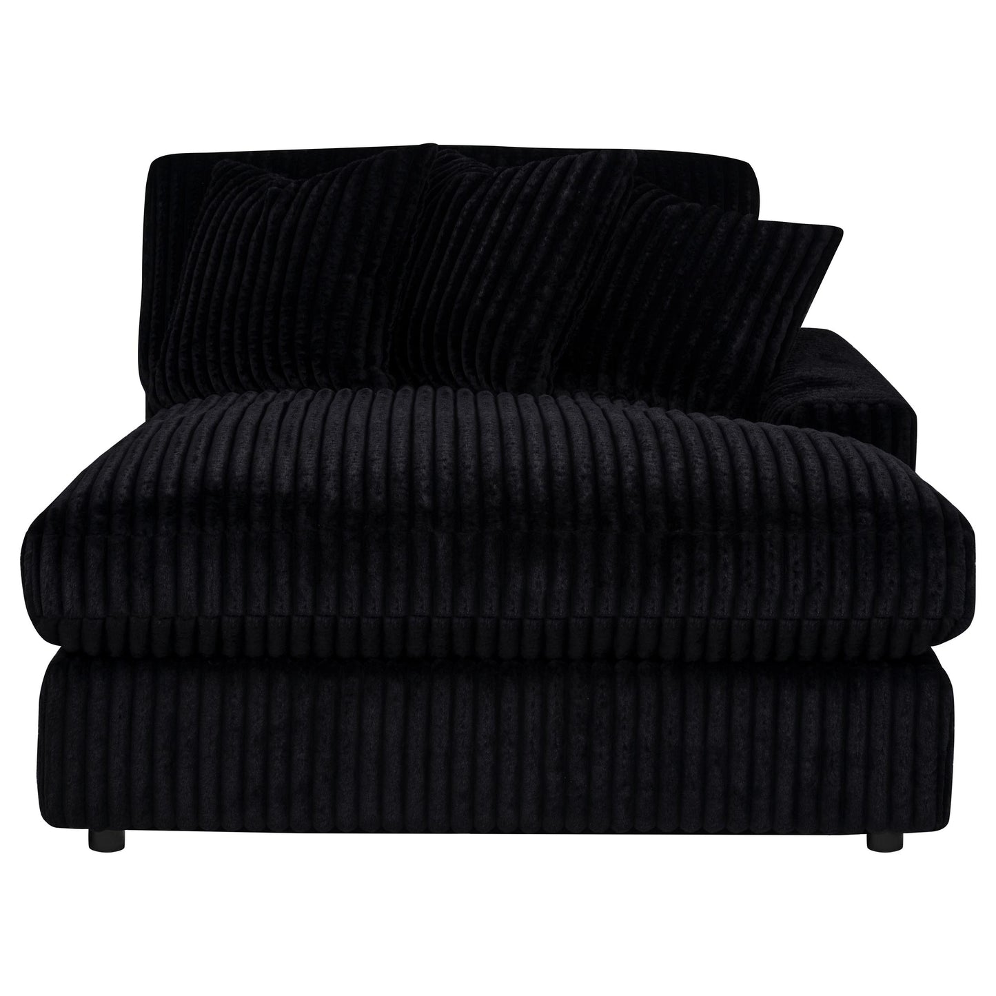 Blaine Upholstered Reversible Chaise Sectional Sofa Black