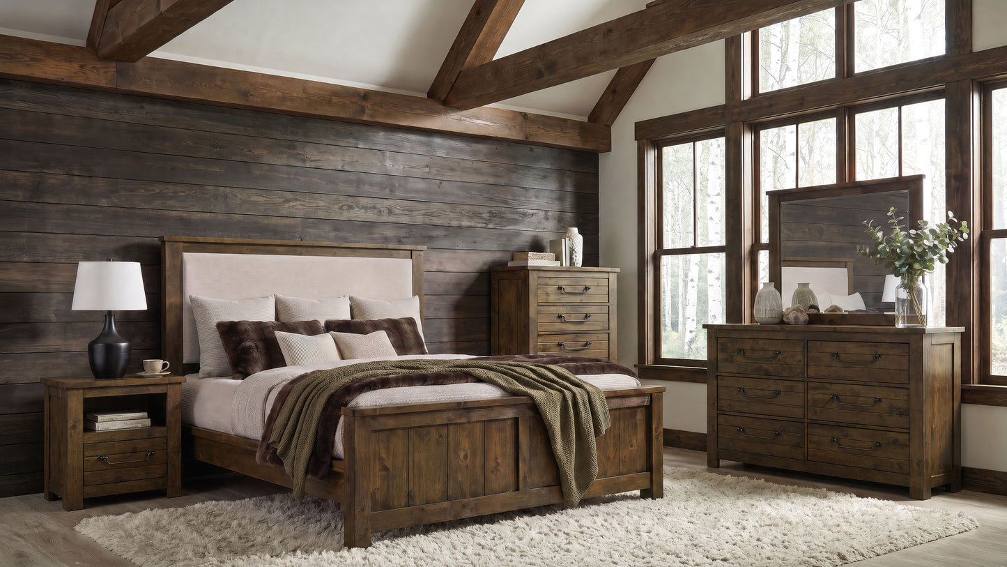 Doherty 6-drawer Bedroom Dresser Rustic Brown