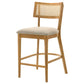 Fabra Cane Back Counter Height Chair Honey Wheat (Set of 2)