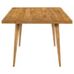 Fabra 7-piece 79-inch Rectangular Dining Set Honey Wheat