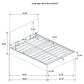 Reeves Upholstered Queen Lift-Top Storage Platform Bed Grey