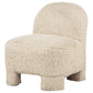 Lacombe Faux Fur Accent Chair Latte