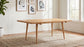 Fabra 79-inch Rectangular Wood Dining Table Honey