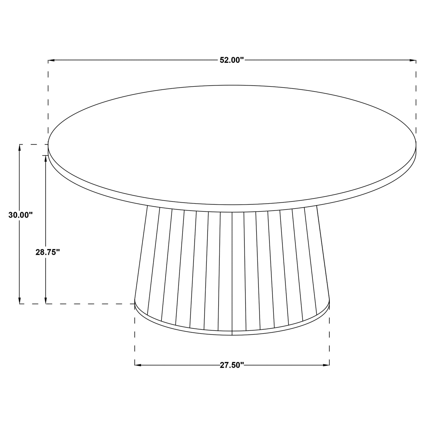 Galindo 5-piece 52-inch Round Dining Set Nutmeg and Walnut