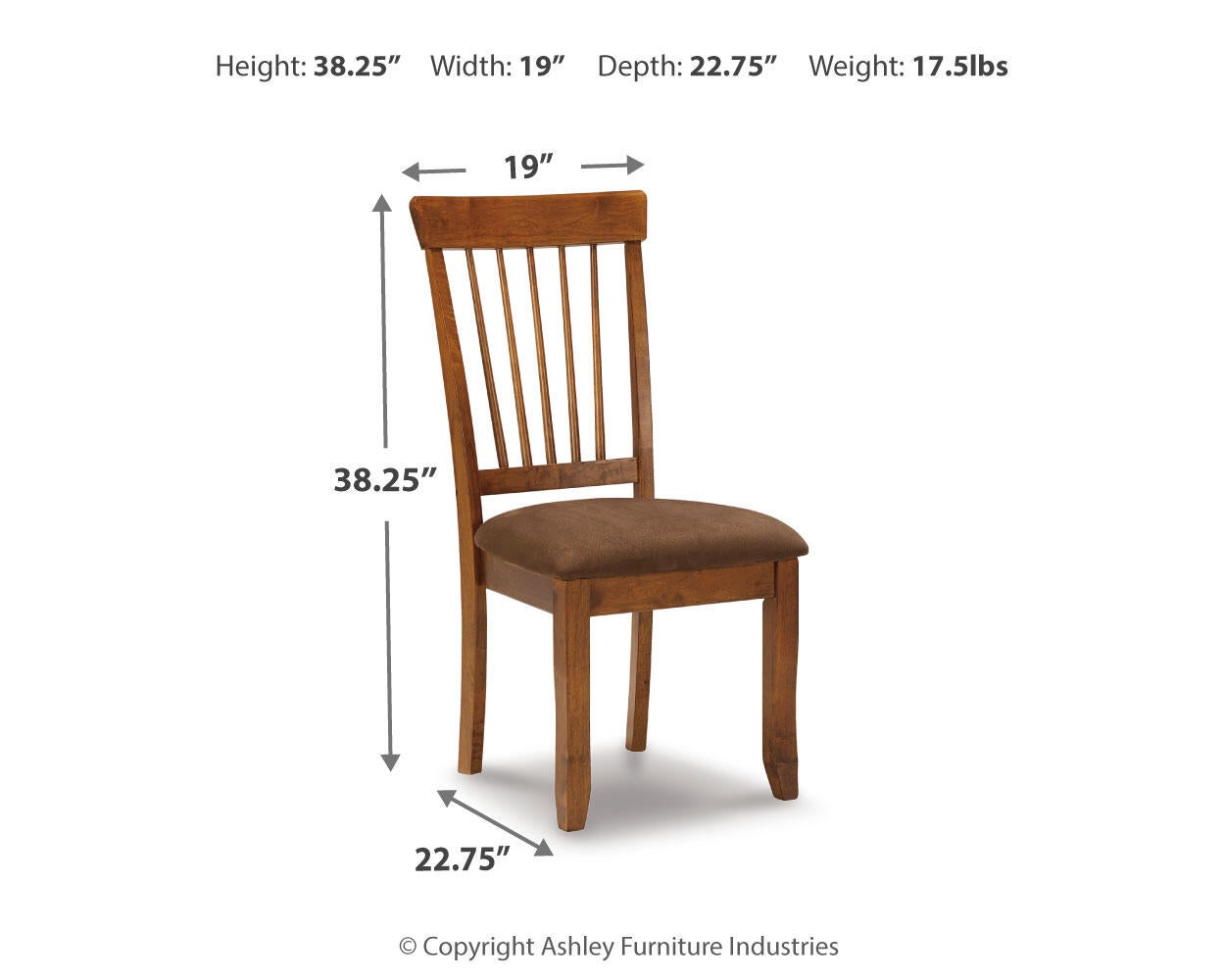 Berringer Dining UPH Side Chair (2/CN) - Discount Furniture Connection