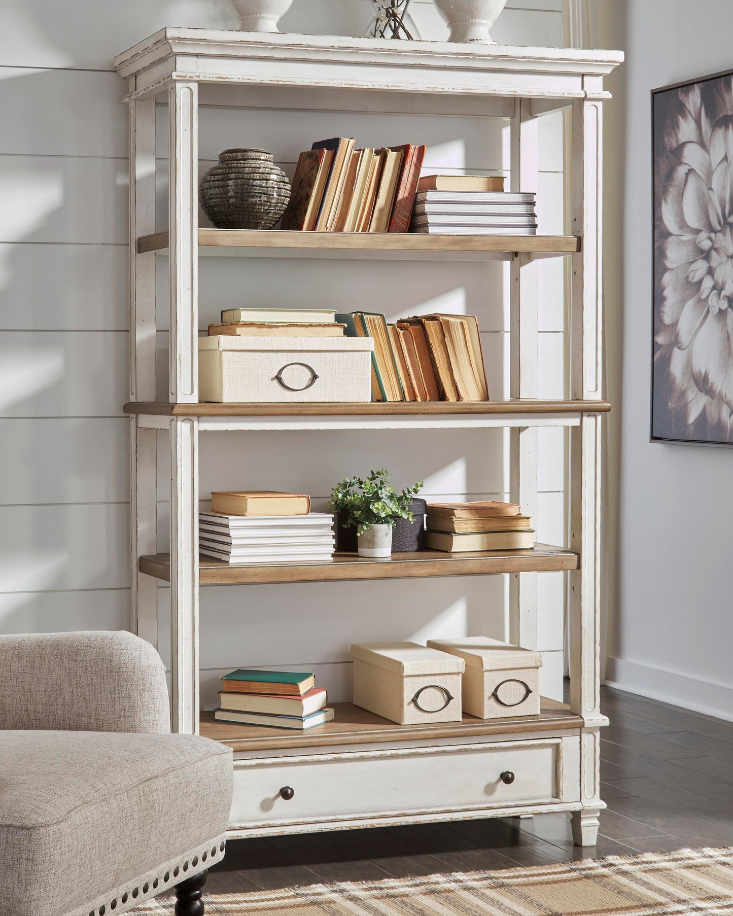 Realyn Bookcase - Discount Furniture Connection
