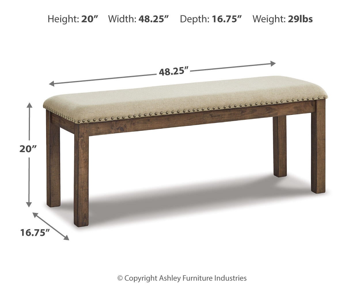 Moriville Upholstered Bench - Discount Furniture Connection