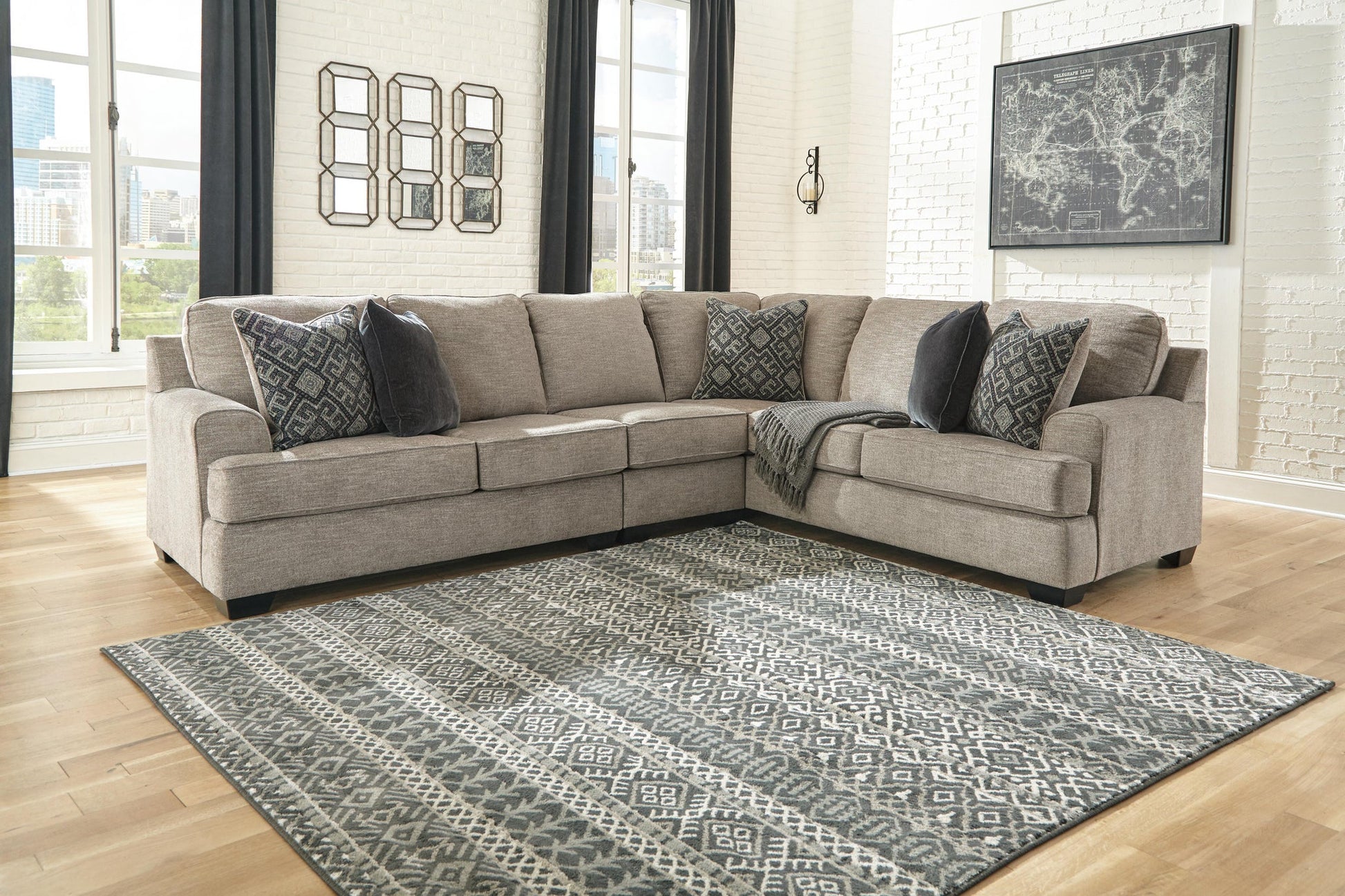 Bovarian 3-Piece Sectional - Discount Furniture Connection