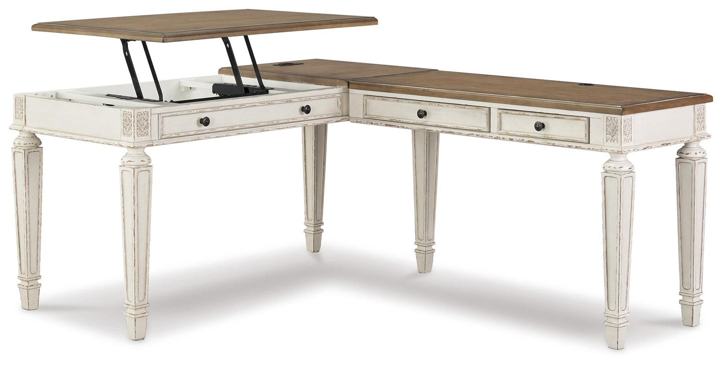 Realyn 2-Piece Home Office Desk - Discount Furniture Connection