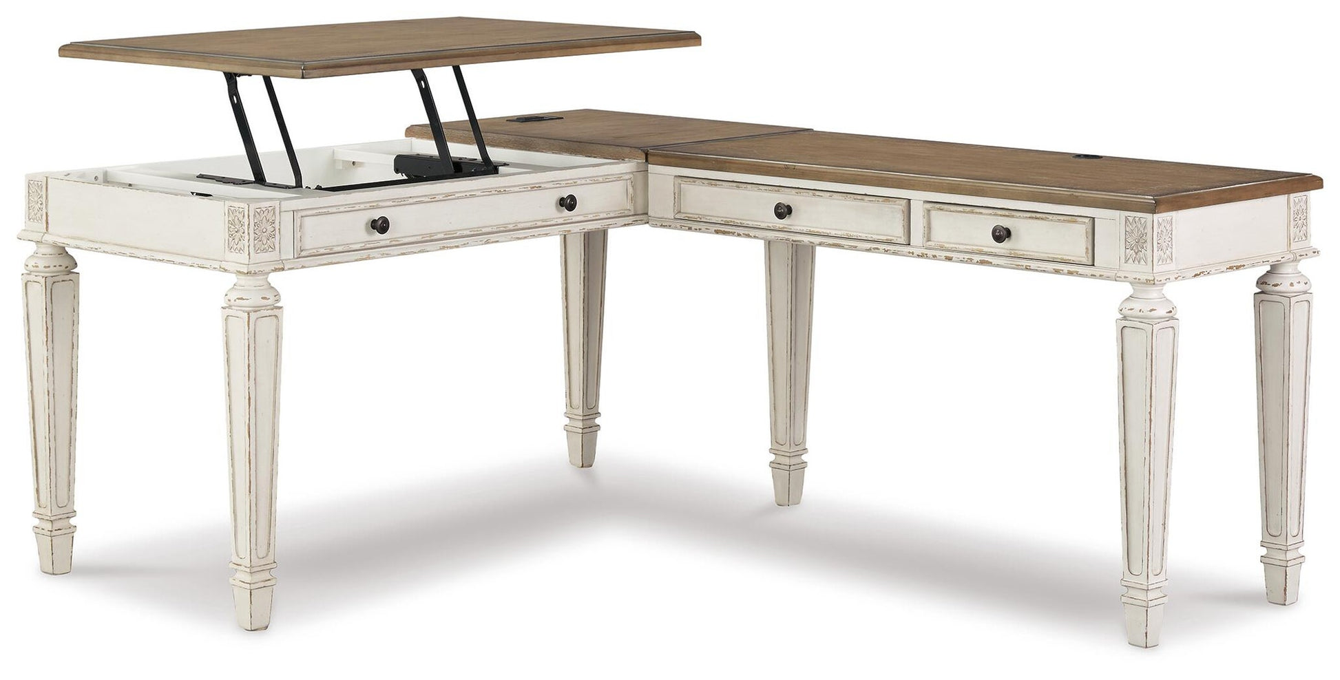 Realyn 2-Piece Home Office Desk - Discount Furniture Connection