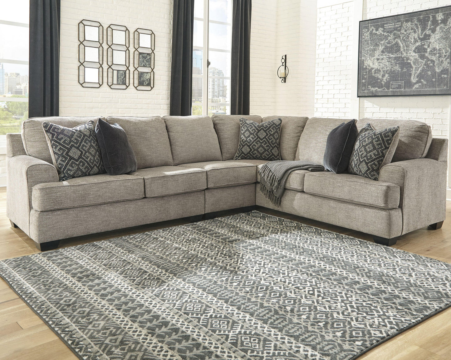 Bovarian 3-Piece Sectional - Discount Furniture Connection