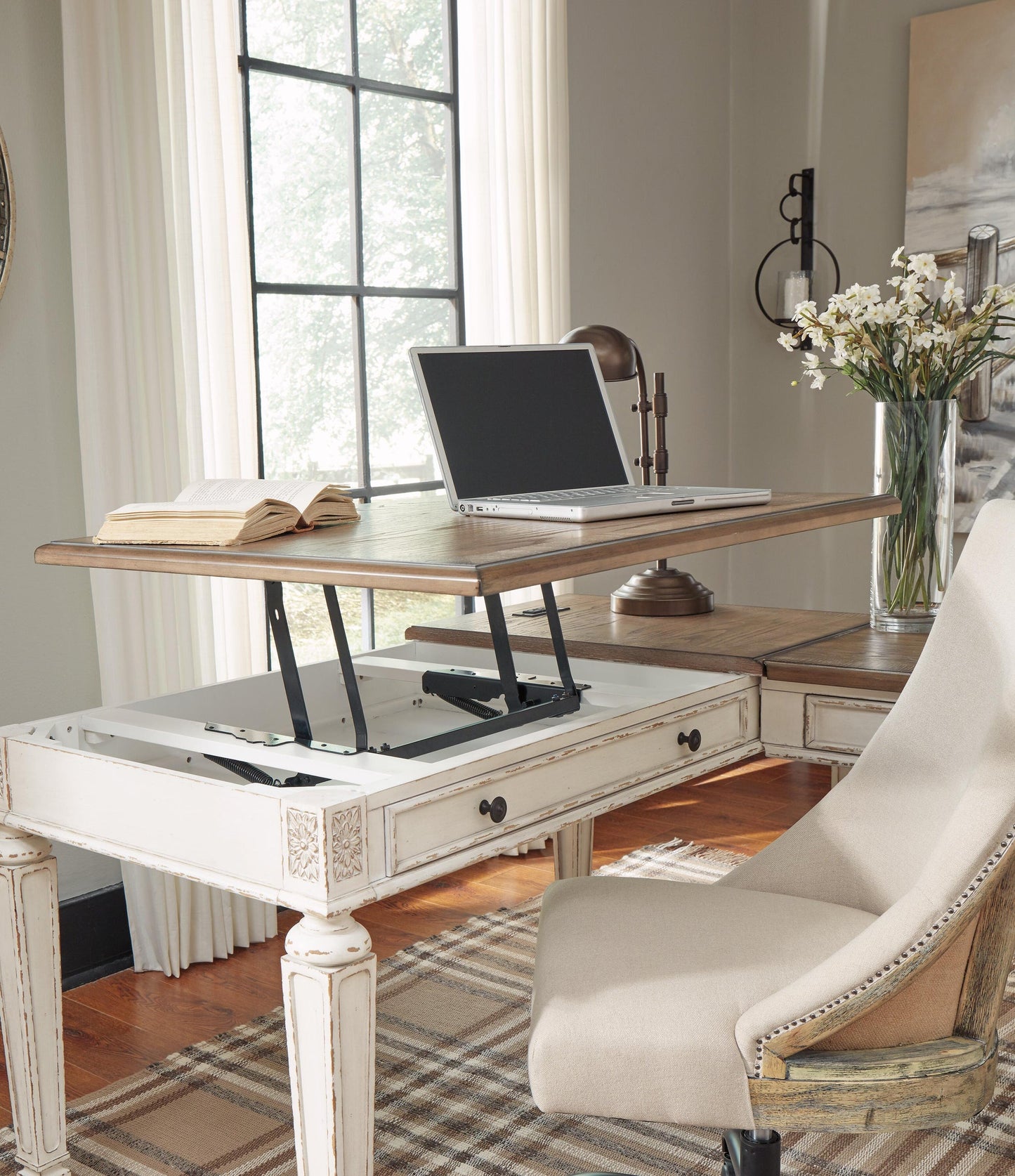 Realyn 2-Piece Home Office Desk - Discount Furniture Connection