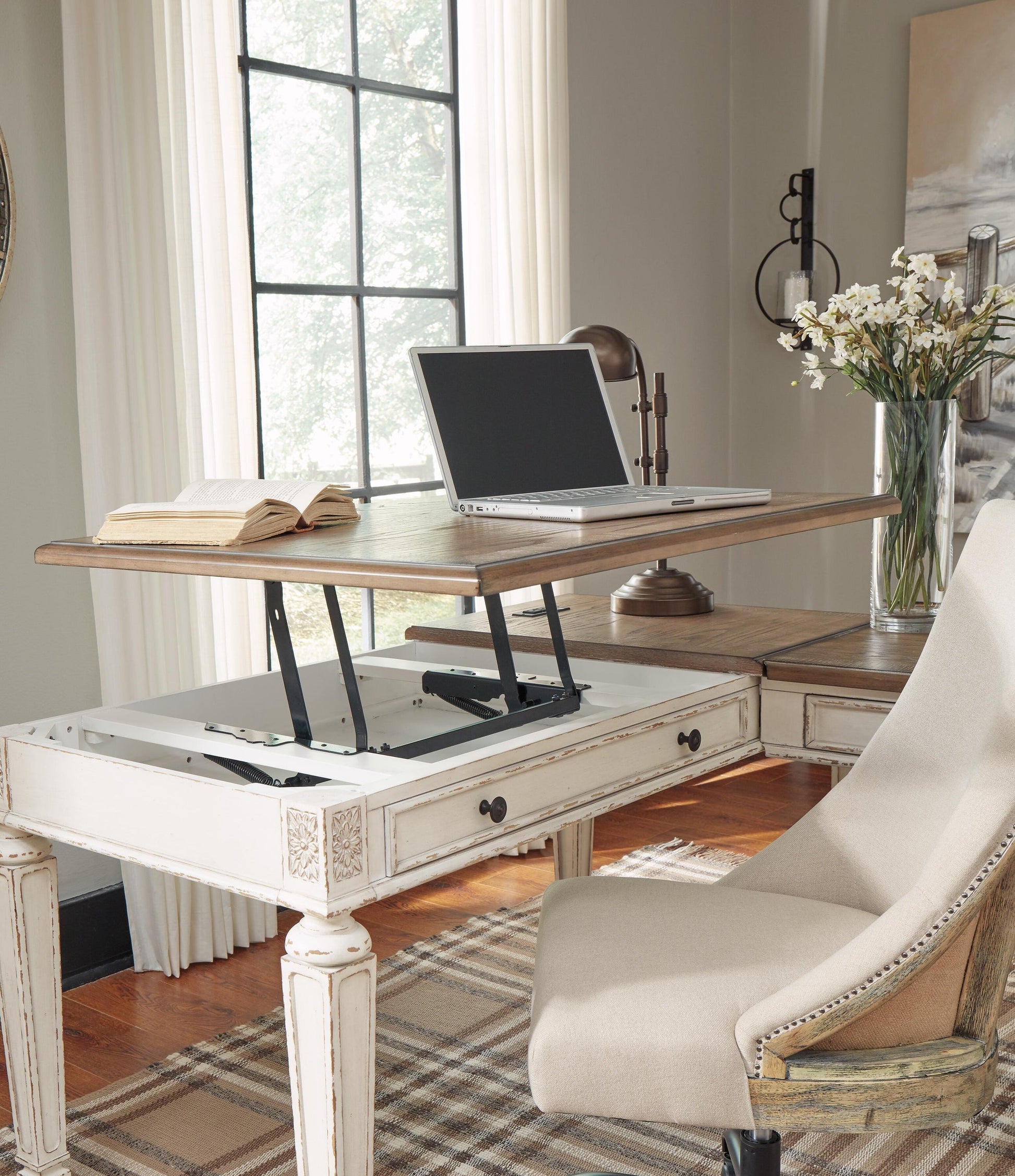 Realyn 2-Piece Home Office Desk - Discount Furniture Connection