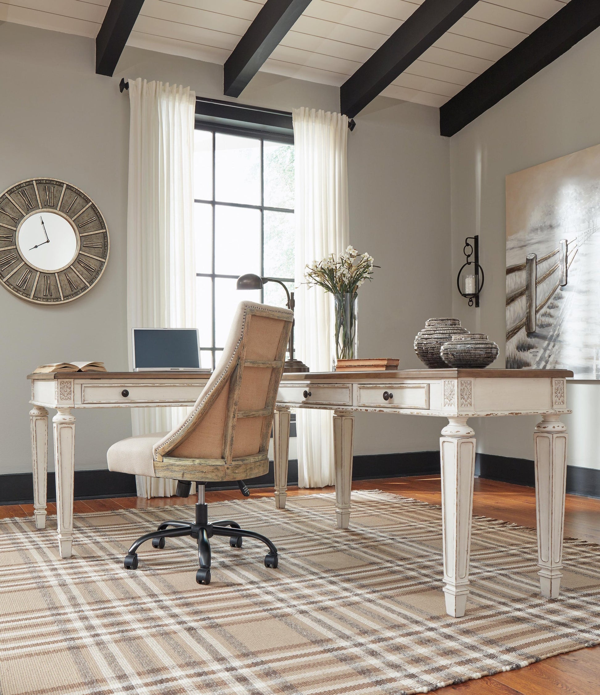 Realyn 2-Piece Home Office Desk - Discount Furniture Connection
