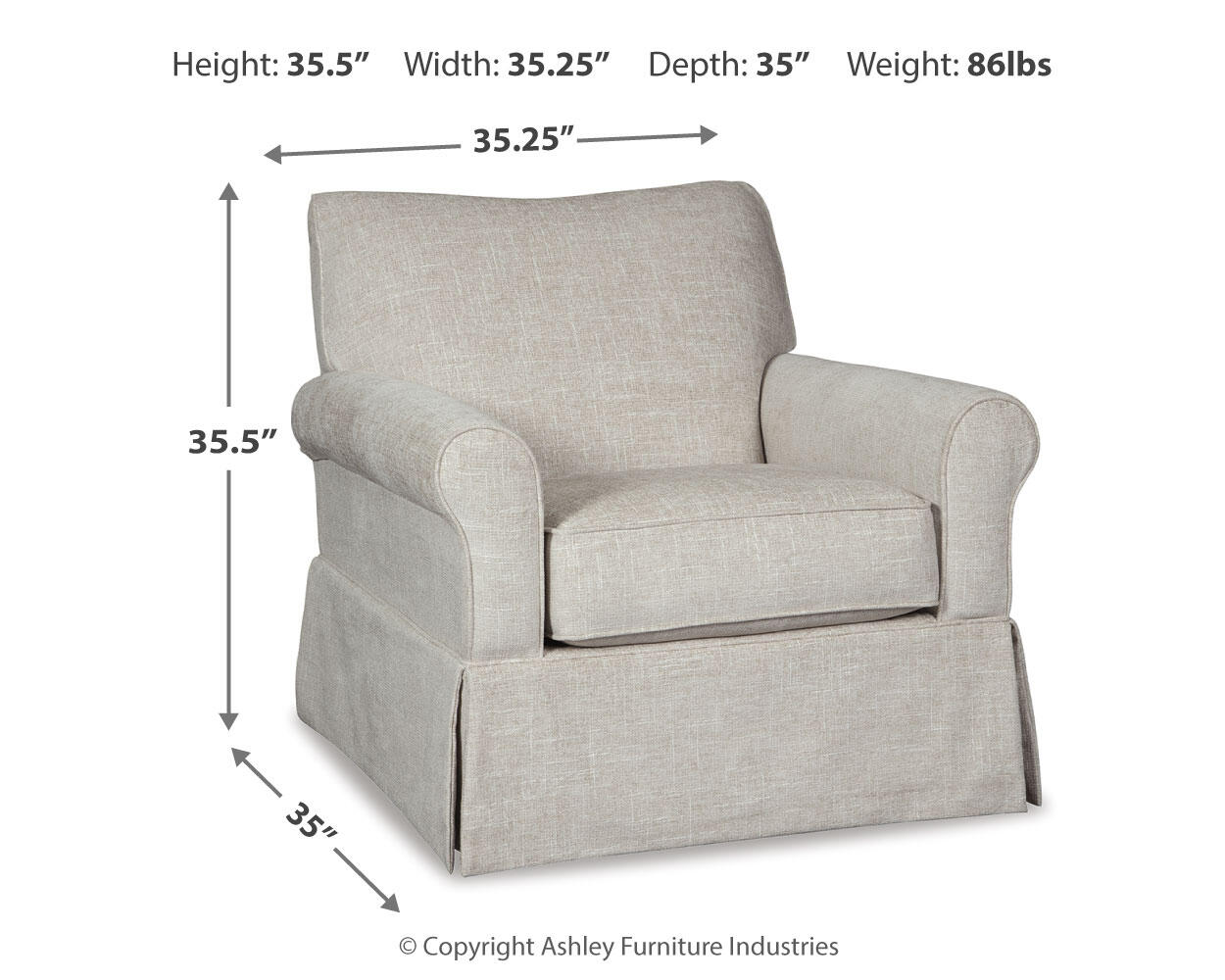 Searcy Swivel Glider Accent Chair - Discount Furniture Connection