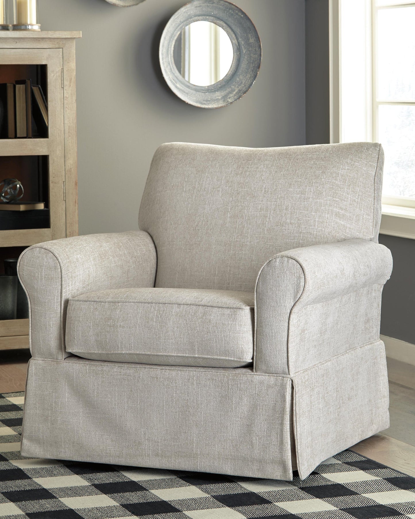 Searcy Swivel Glider Accent Chair - Discount Furniture Connection