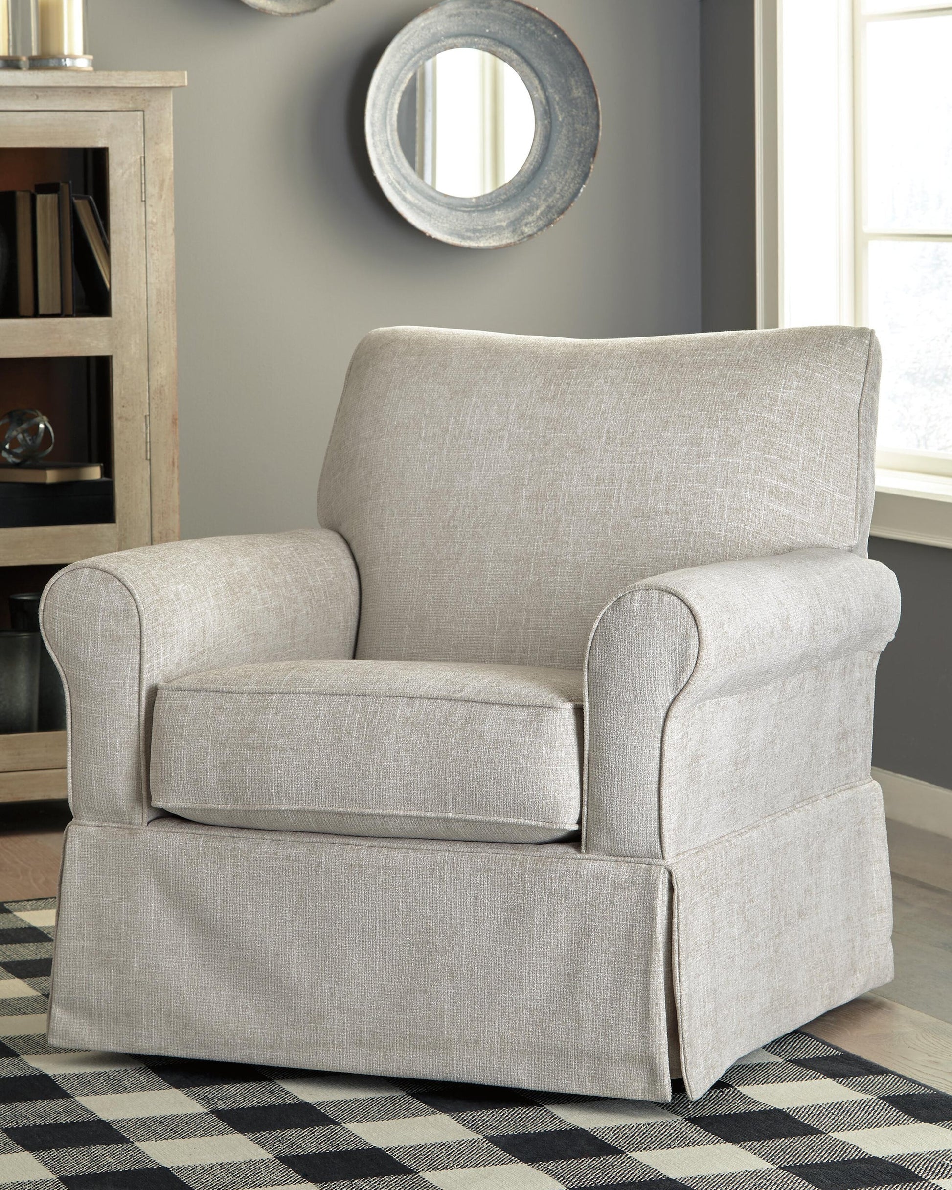 Searcy Swivel Glider Accent Chair - Discount Furniture Connection