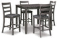Bridson Square Counter TBL Set (5/CN) - Discount Furniture Connection